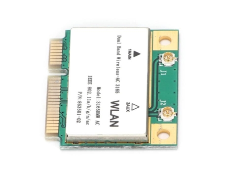 HURRISE 2.4Ghz/5Ghz Mini Pci-E Tarjeta de Red Tarjeta de Red de PC con Cable para 3165Hmw Mini Pcie Accesorio de computadora