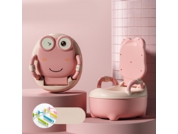 Inodoro Portátil Ecológico Para Niños, Ideal Para El Aprendizaje Y Los Viajes - Rosa Estable