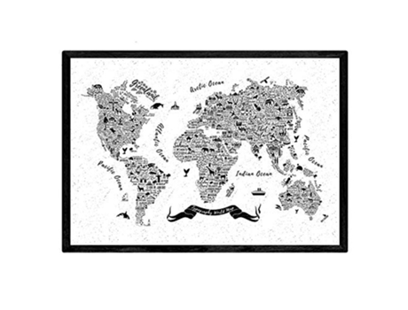 Poster NACNIC Mapa tipográfico (A3)