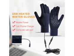 Cinza Tengoo Luvas Aquecidas Elétricas Inverno Usb Recarregáveis Unissex Motociclismo Snowboard Ciclismo Direção
