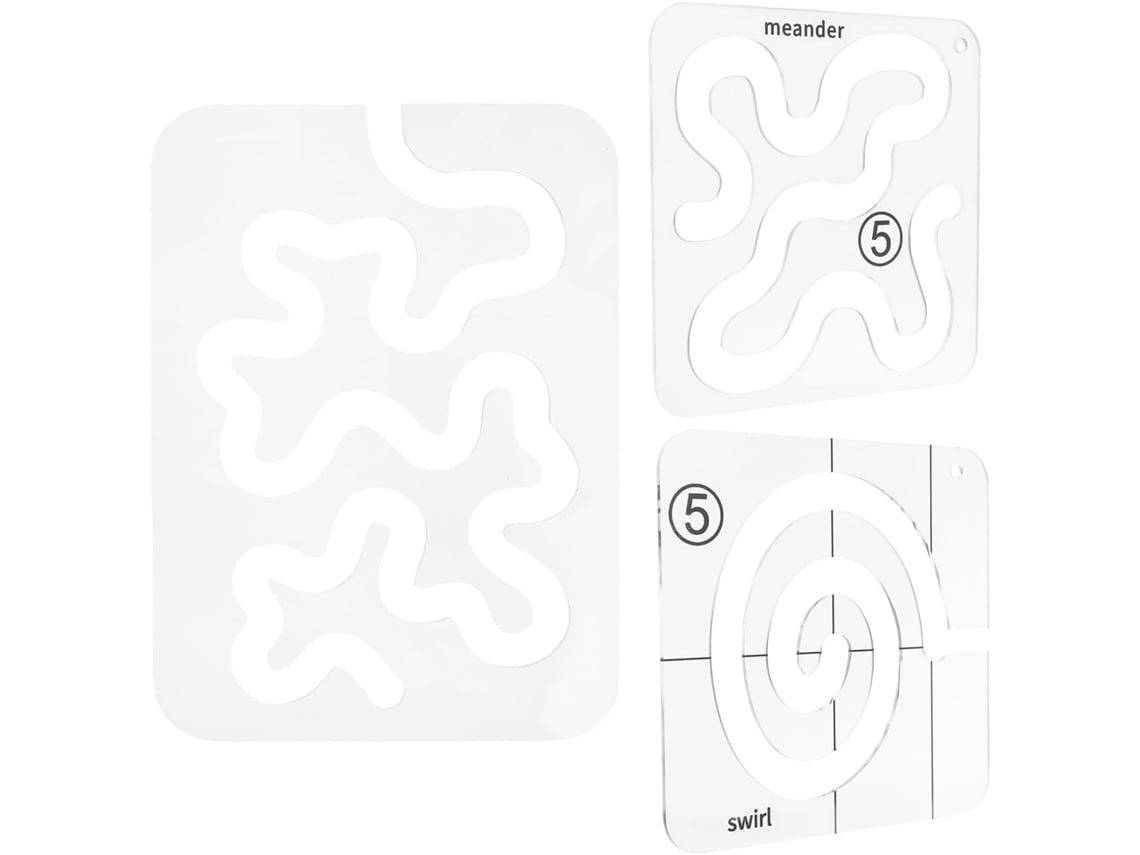 Juego De 3 Plantillas De Acrílico Transparente Para Acolchado