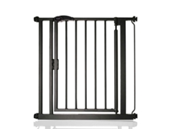Puerta de seguridad autoajustable Safetots con cierre automático, 75 cm - 82 cm, color negro