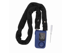 Candado Antirrobo Con Cadena, Alarma De 110 Db, Resistente Al Agua, Cerradura Digital Sin Llave Para Motocicleta, Color Azul.