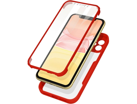 Carcasa iPhone 11 AVIZAR Protección 360° Rojo