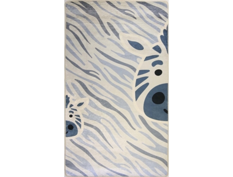 Alfombra MANI TEXTILE Zebre (Azul - 80X150cm)