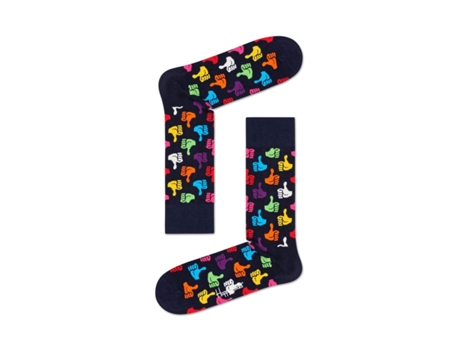 Medias HAPPY SOCKS Thumbs Up Sock Algodón Hombre (41/46 - Negro)