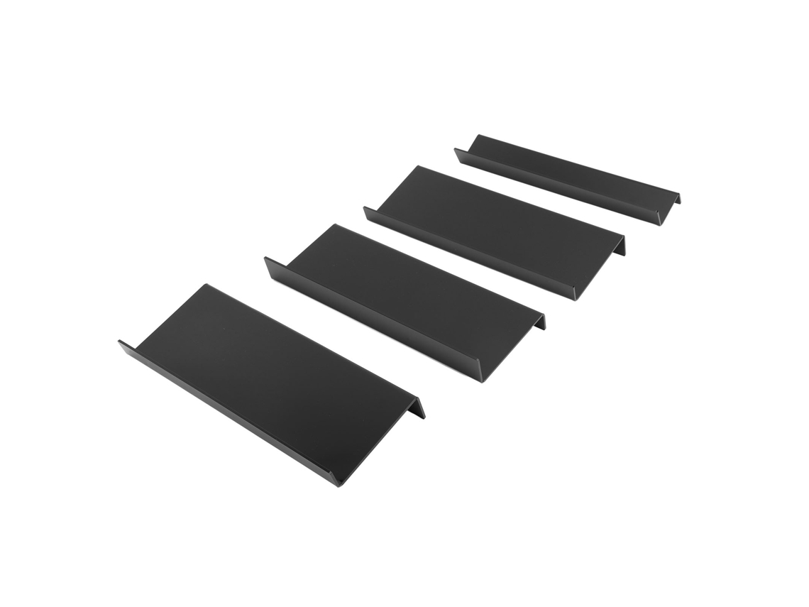 Organizador De Especias De Acrílico Ajustable De 4 Niveles Con Gran Capacidad Para La Cocina - Negro