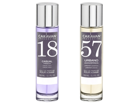 Set de 2 Perfumes CARAVAN para Hombre Nº57 y Nº18