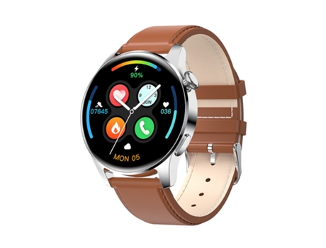 Smartwatch CHRONUS Pantalla curva de 1,28'' 15 días de duración en espera Marrón