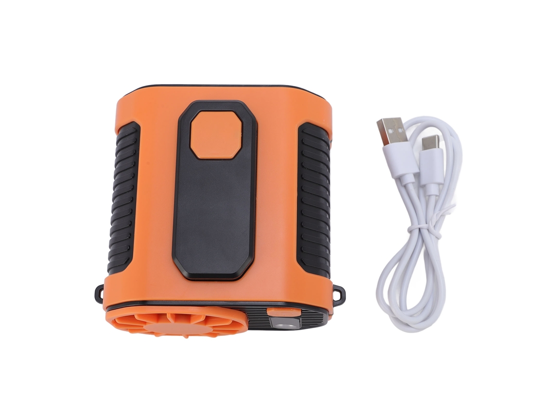 Ventilador Portátil Usb Con Clip Para Cinturón, 1000 Mah, Ligero Para El Trabajo, Senderismo Y Pesca.