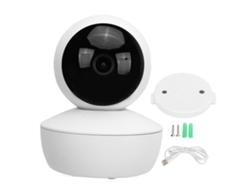Cámara Wifi Interior 1080p Hd Visión Nocturna Seguridad Hogar Detección Movimiento Audio Bidireccional Monitor Bebé Mascota