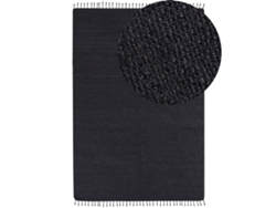 Alfombra BELIANI Sinankoy de Yute Negro 160x230