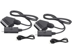Adaptador De Audio Y Vídeo Para Tv Compatible Con Scart A Cable