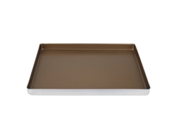 Bandeja de aluminio para hornear y asar, de 40x30x3 cm, para pasteles y galletas.