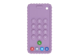 Chupete de silicona con forma de teléfono para bebés, juguete sensorial masticable para bebés.