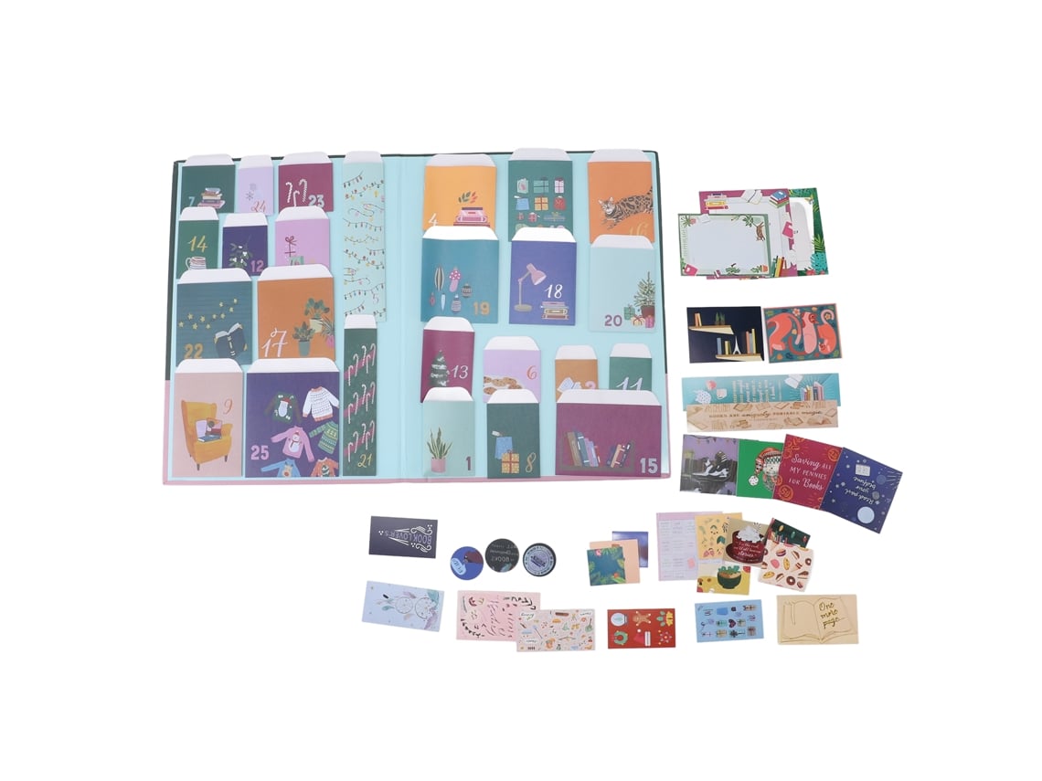 2026-calendario De Adviento Para Amantes De Los Libros Con 25 Bolsas Colección Regalo Cuenta Regresiva
