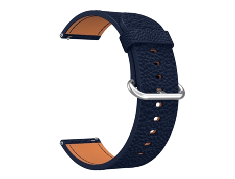 Correa de piel auténtica 22mm hebilla clásica para Samsung Gear S3 Classic/Galaxy Watch 46mm - azul oscuro