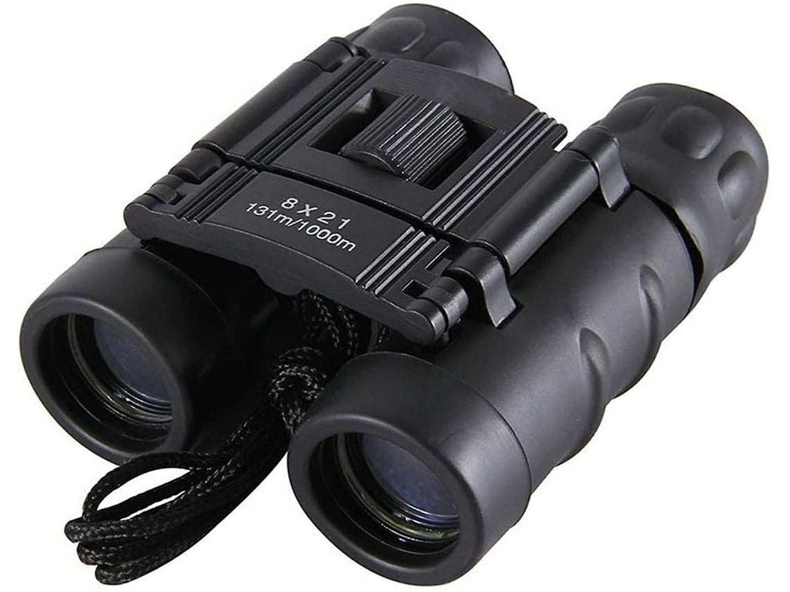 Binoculares 8x21 para adultos y niños, visión nocturna con poca luz, lente Bak 4 Prism FMC, ocular grande de 21 mm para observación USHION