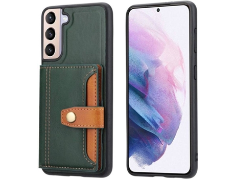 Funda Samsung Galaxy S22 5G HFS-HOUSE Kickstand (Verde)