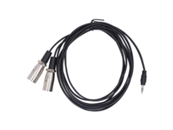 2026-cable 3.5mm Macho A Doble Xlr Macho Trs Stereo Splitter Adaptador Para Micrófono