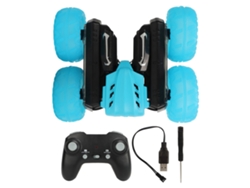 2026yncm--coche De Stunt Rc De Doble Cara 2.4g Con Volteretas 360 Grados, Luz Y Sonido, Recargable, Azul, Batería Sola