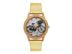 Reloj De Pulsera Unisex De Silicona Con Esfera Romana Y Movimiento De Cuarzo (dorado)