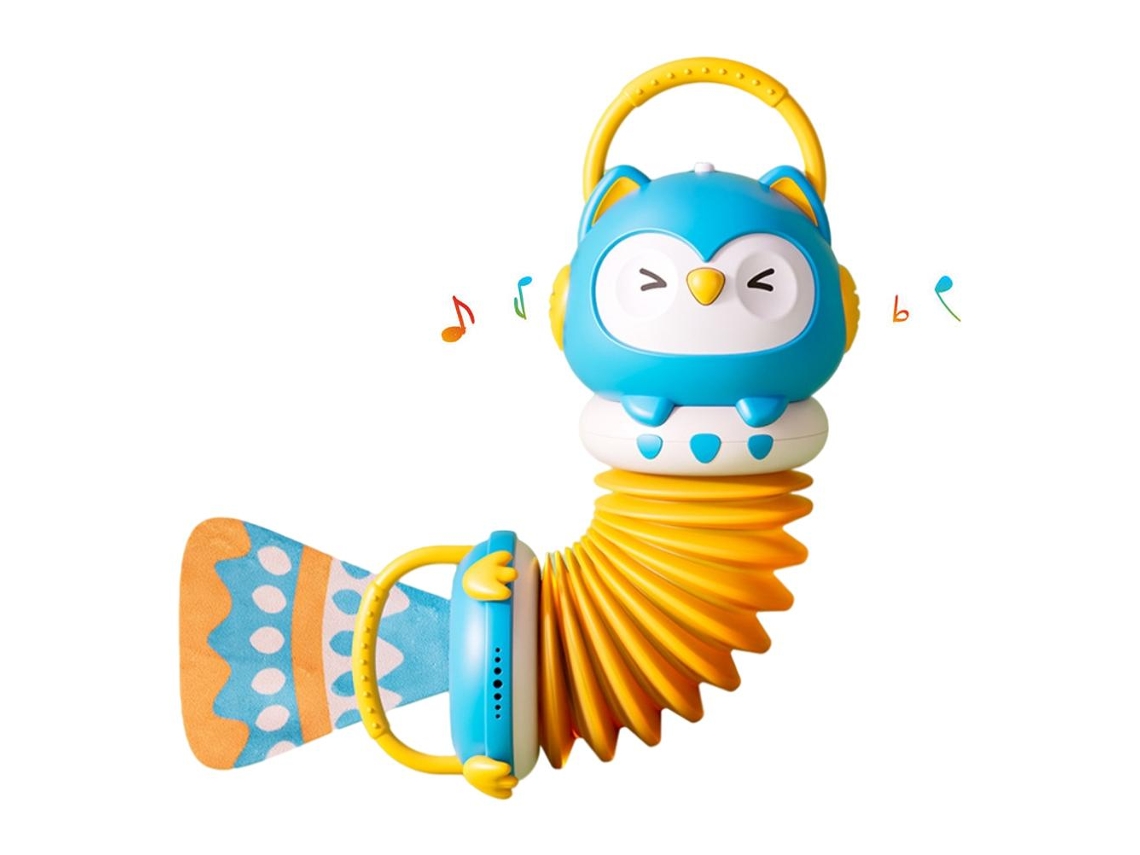 Acordeón De Juguete Con Forma De Búho Para Niños, Con Luces Musicales, Ideal Para La Educación Infantil Y Preescolar.