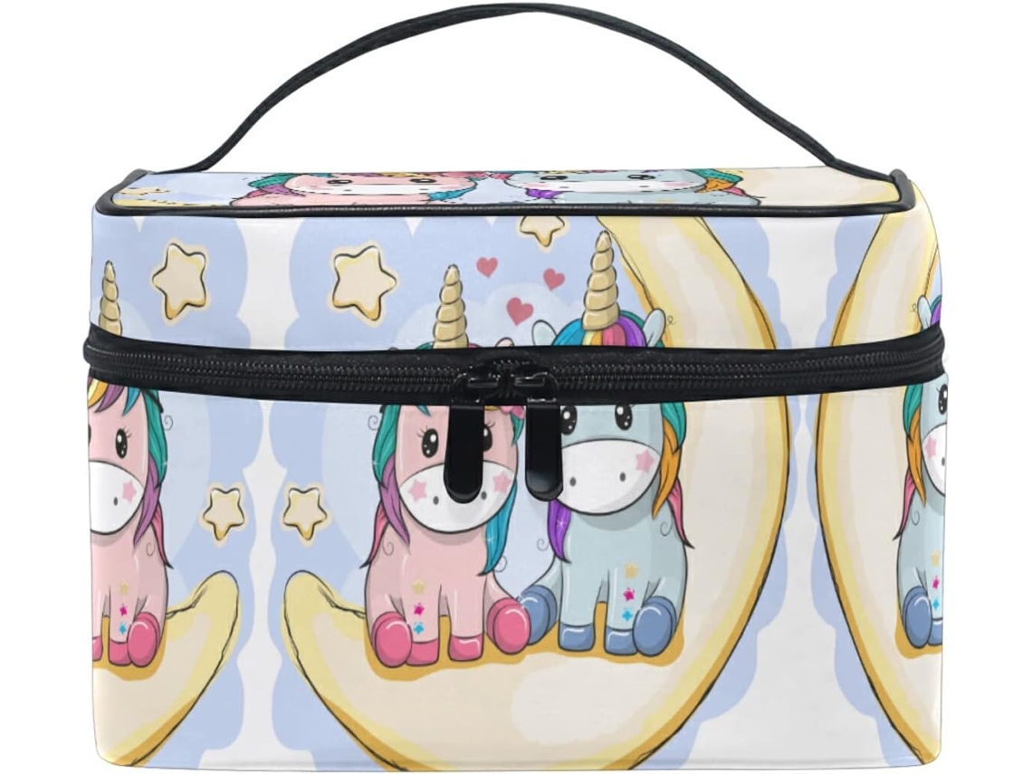 Bolsa Cuero Con Cremallera Portátil Organizador Para Mujer