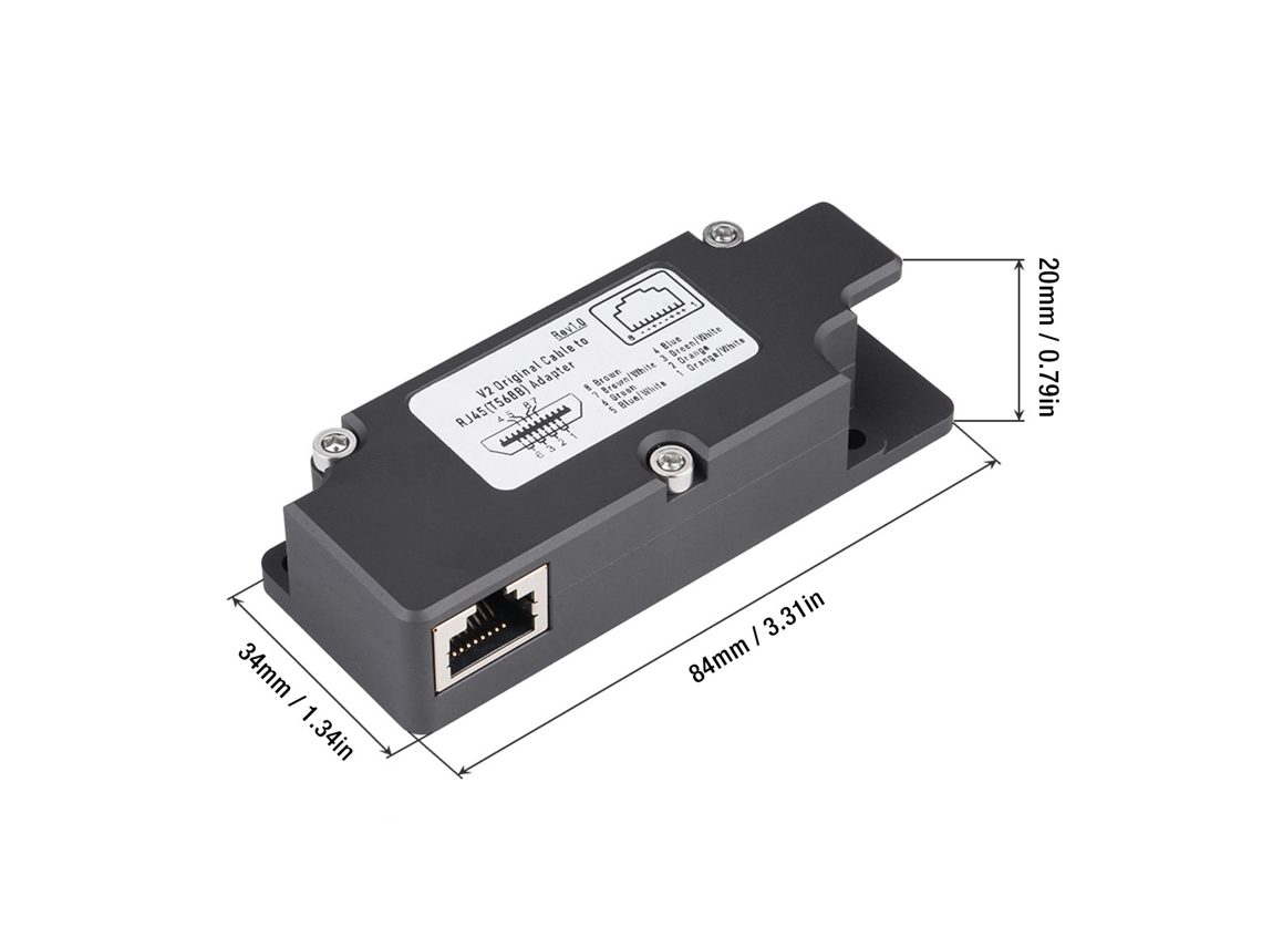Omni-adaptador De Dishy V2 A Rj45 Con Inyector Poe T568b 10 100 1000 Mb/s Kit De Cable Ethernet