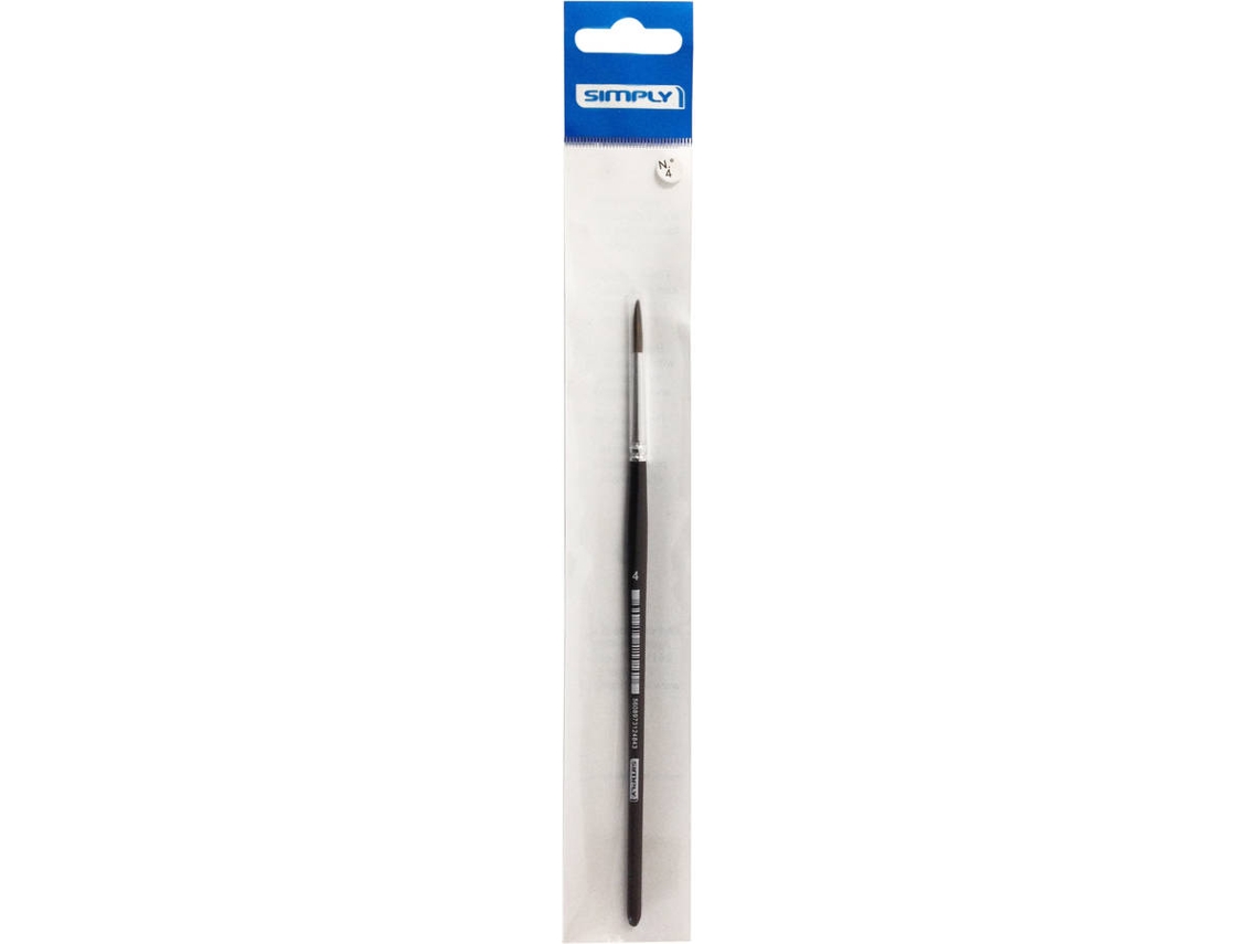 Píncel SIMPLY N. 4 Blister (1 Unidade - Multicolor)