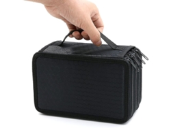 Estuche para lápices con cremallera, 4 capas y 72 compartimentos, fabricado en tela Oxford con asa de transporte (modelo 2026).