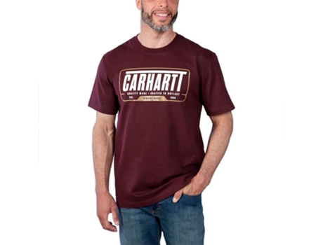 Camiseta Unisex CARHARTT Decote Redondo Heavyweight Rojo (M)