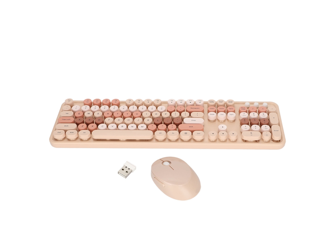 Kit De Teclado Y Ratón Inalámbricos Con 104 Teclas, Diseño Ergonómico Y Atractivo Para Pc, Ordenador De Sobremesa, Trabajo Y Juegos.