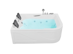 Bañera de hidromasaje BELIANI Bayamo de Acrílico Blanco 119x170x59