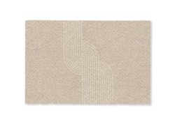 Felpudo Líneas Paralelas - Textura Ligera - Beige 60x40