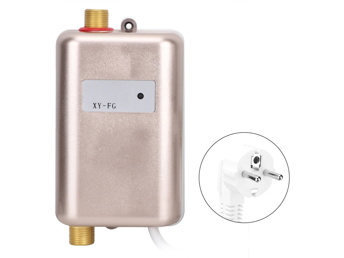 Calentador De Agua Instantáneo Mini Gold Con Luz Indicadora Para Cocina, Agua Caliente/fría, Doble Uso.