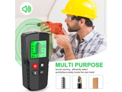 Detector Digital De Pilares De Pared 5 En 1 Con Pantalla Lcd, Escaneo De Metales Y Escáner De Cables De Ca Para Madera Y Metal.