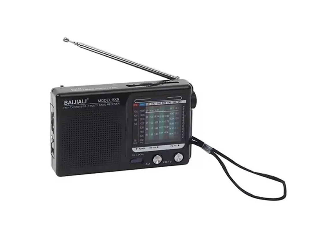 (negro) Kk9 Mini Radio Fm, Radio De Bolsillo Portátil