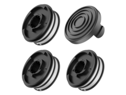 T9t Para Einhell Rtv 400 Rtv 550 Rtv 550 1 Cortacésped De Repuesto U9p 3 Carretes + 1 Tapa, 3405685 Tle-02