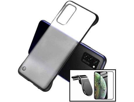 Kit Carcasa + Protector de Pantalla Huawei Honor 10i PHONECARE Transparente / Negro