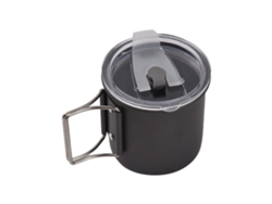 Vaso De Agua De Aluminio Anodizado De 300 Ml Con Asa Plegable Para Camping Y Senderismo.