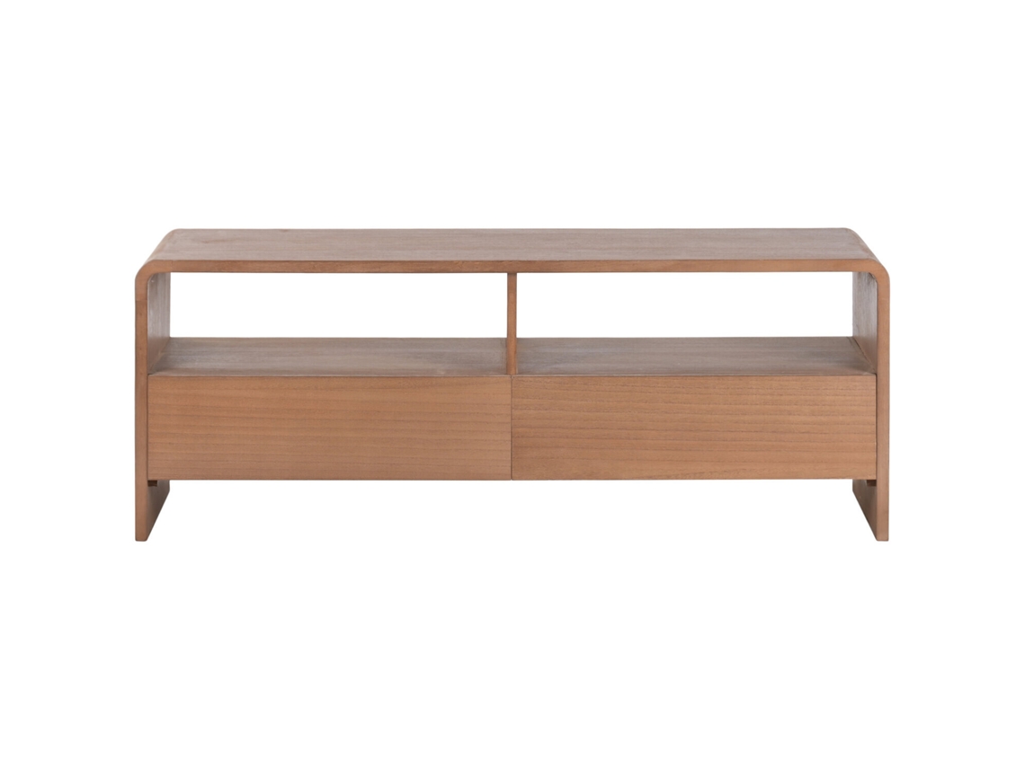 Mueble Tv Paulownia Olmo 2 Cajones 120x40x45cm