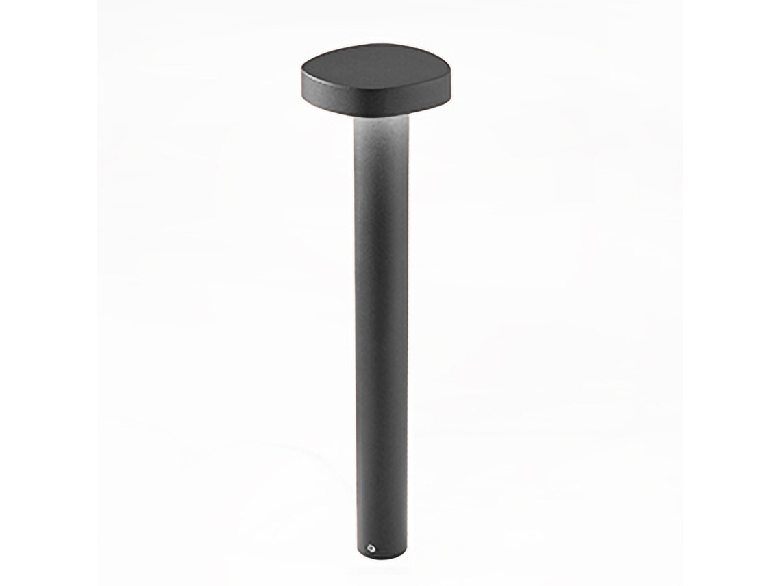 Baliza LED de exterior Ciottolo IP54 7W 3000K Diseño moderno de aluminio para jardines y caminos 70 cm Gris oscuro Zafferano