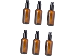 De 6 Frascos De Vidro Vazios, Recarregáveis E Portáteis, Ideais Para Viagens E Para Uso Com Spray.