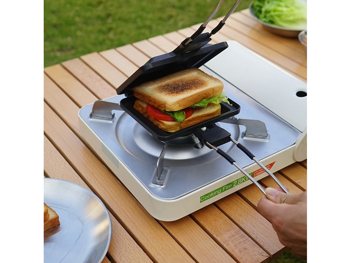 Bandeja Plegable Para Muffins, Sándwiches Y Pasteles Con Asa Para Camping Y Picnics, Sandwichera De Doble Cara.