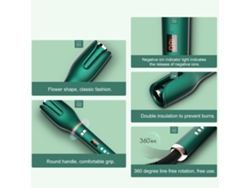 Plancha De Rizo Automática Con Rotación Izquierda Y Derecha, 17 Niveles De Temperatura, Iones Negativos Para Cuidado Del Cabello
