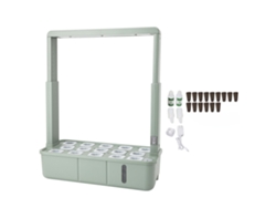 Sistema de cultivo hidropónico para jardín interior, 15 cápsulas, cultivador hidropónico con luz LED para verduras, frutas y flores.
