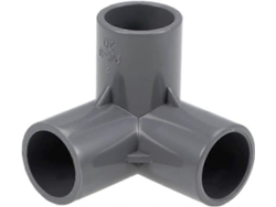 Conector T De Pvc De 20mm Para Riego, Adaptador Para Tuberías, Sistemas De Aspersión Y Aguas Residuales