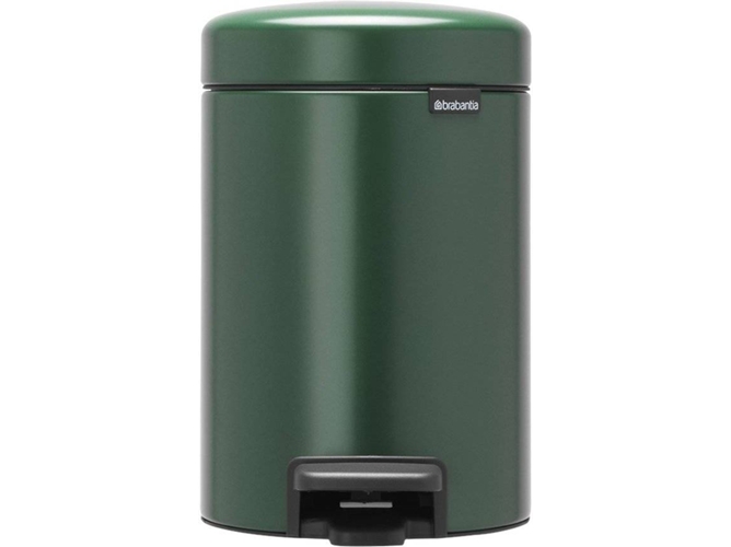 Bote de Basura BRABANTIA 304002 Newicon con Pedal (Verde - 1,15 kg - 23,5 x 16,8 x 26,5 cm - Garantía: 10 Años)