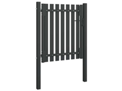 Puerta de acero para valla de jardín 100x100 cm antracita MAISON EXCLUSIVE